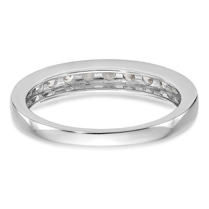 14k White Gold Real Diamond Wedding Band