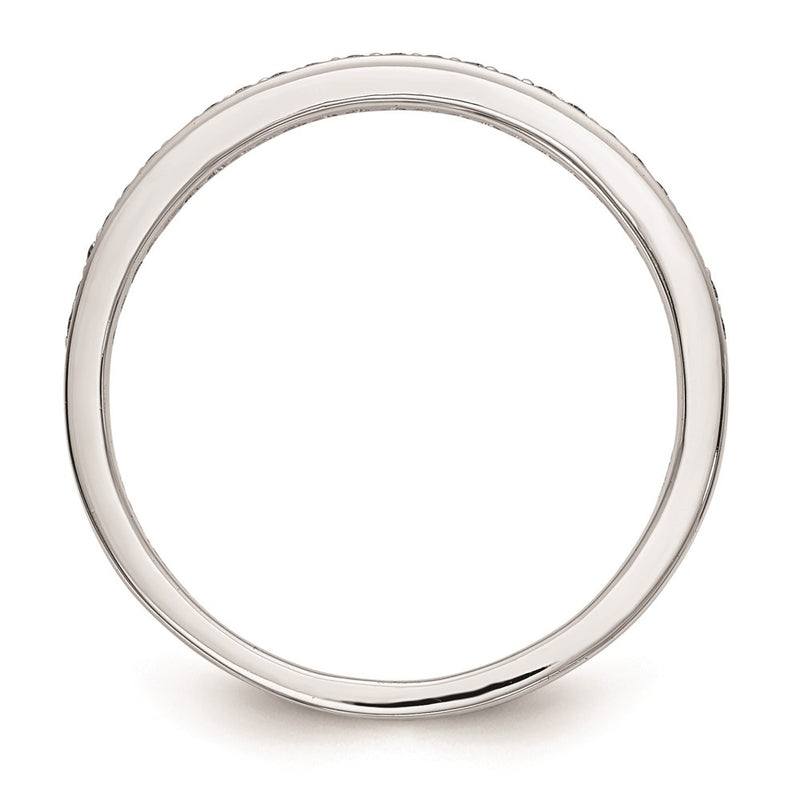 14k White Gold Real Diamond Wedding Band