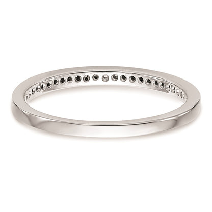 0.13ct. CZ Solid Real 14k White Gold Wedding Wedding Band Ring