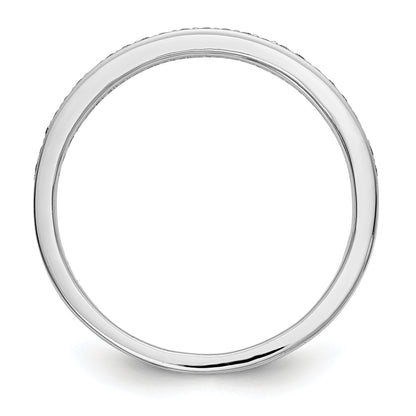 0.13ct. CZ Solid Real 14k White Gold Wedding Wedding Band Ring