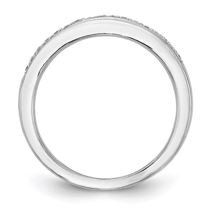 0.13ct. CZ Solid Real 14k White Gold Wedding Wedding Band Ring