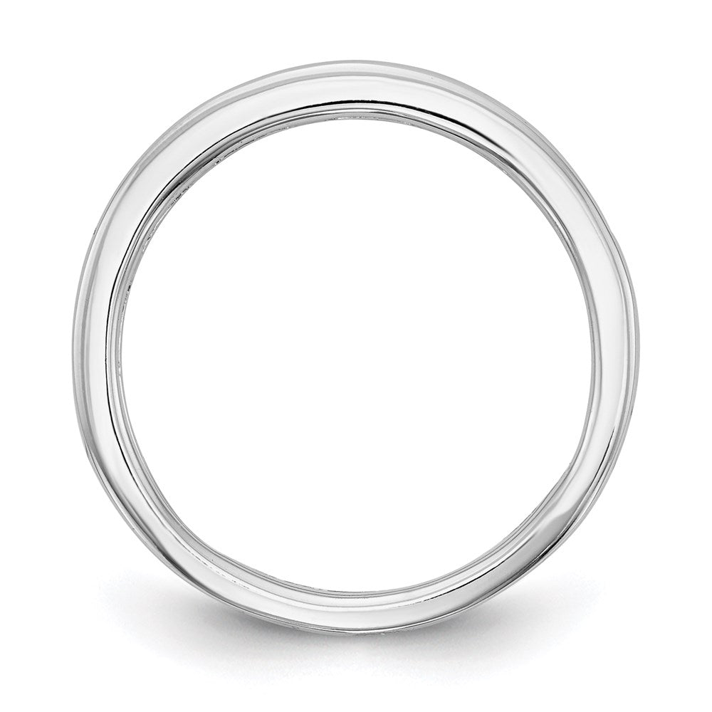 0.23ct. CZ Solid Real 14k White Gold Wedding Wedding Band Ring