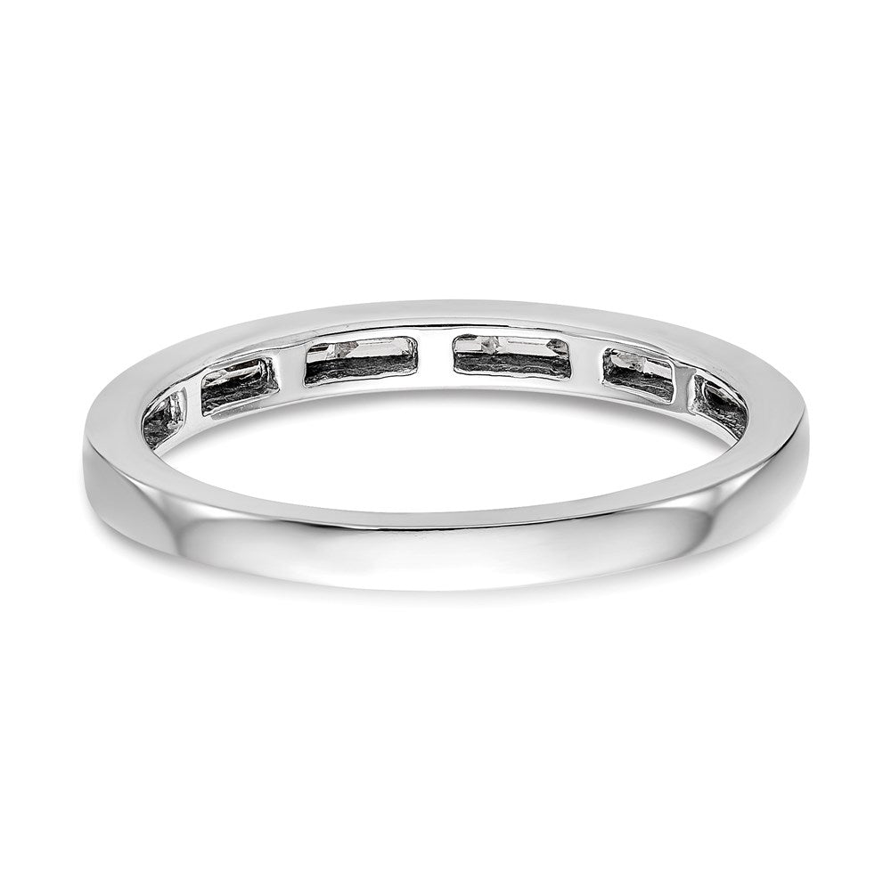 0.23ct. CZ Solid Real 14k White Gold Wedding Wedding Band Ring