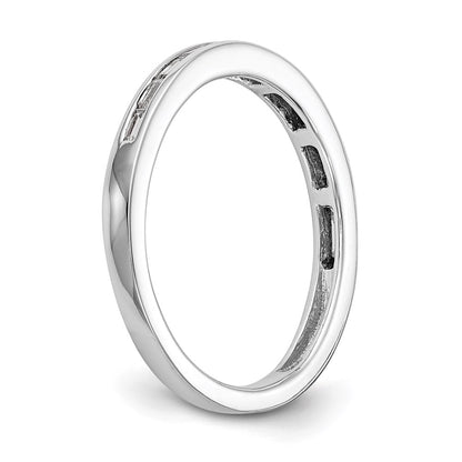 0.23ct. CZ Solid Real 14k White Gold Wedding Wedding Band Ring