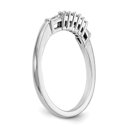 14k White Gold Real Diamond Wedding Band