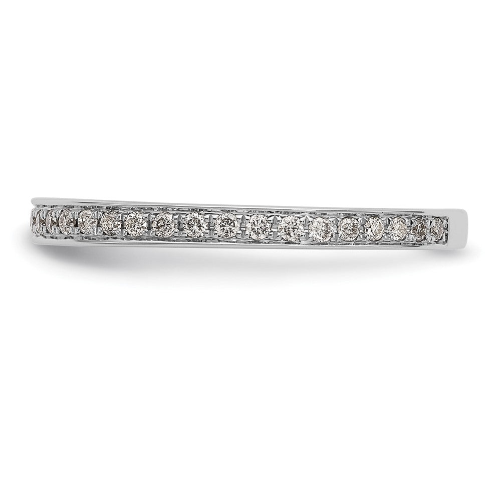 0.26ct. CZ Solid Real 14k White Gold Wedding Wedding Band Ring