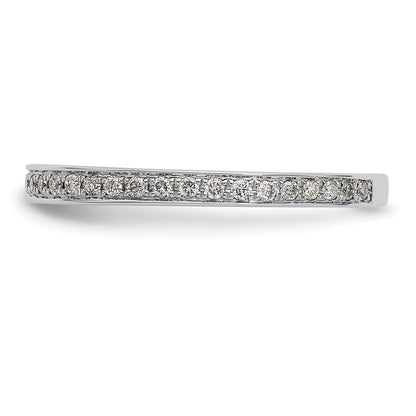 14k White Gold Real Diamond Wedding Band