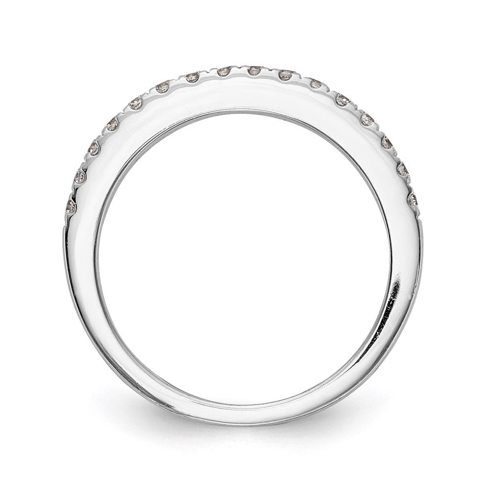 0.34ct. CZ Solid Real 14k White Gold Wedding Wedding Band Ring