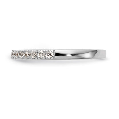 14k White Gold Real Diamond Wedding Band