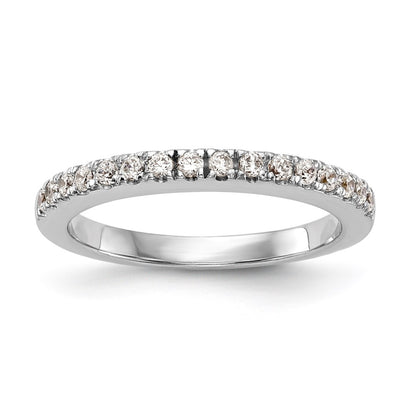 14k White Gold Real Diamond Wedding Band