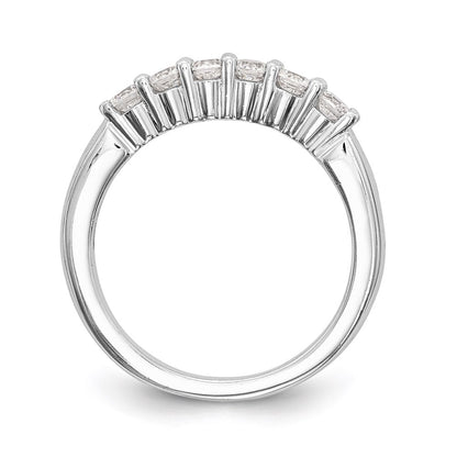 14k White Gold Real Diamond Wedding Band