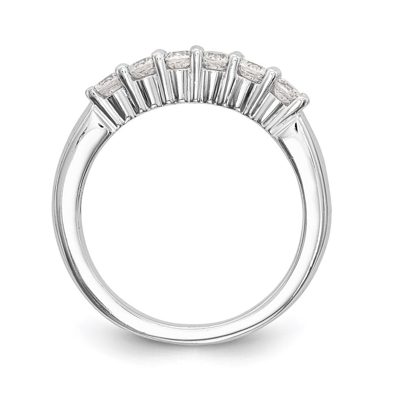 14k White Gold Real Diamond Wedding Band