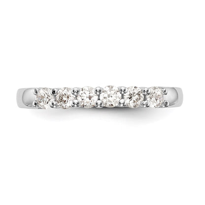 14k White Gold Real Diamond Wedding Band