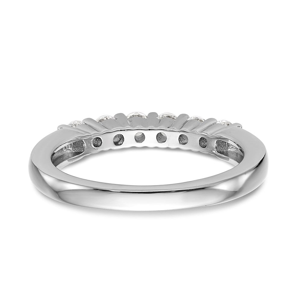 14k White Gold Real Diamond Wedding Band