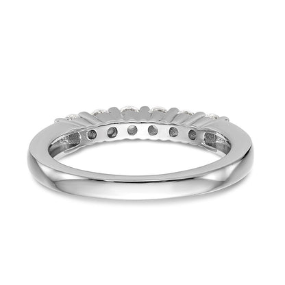 14k White Gold Real Diamond Wedding Band
