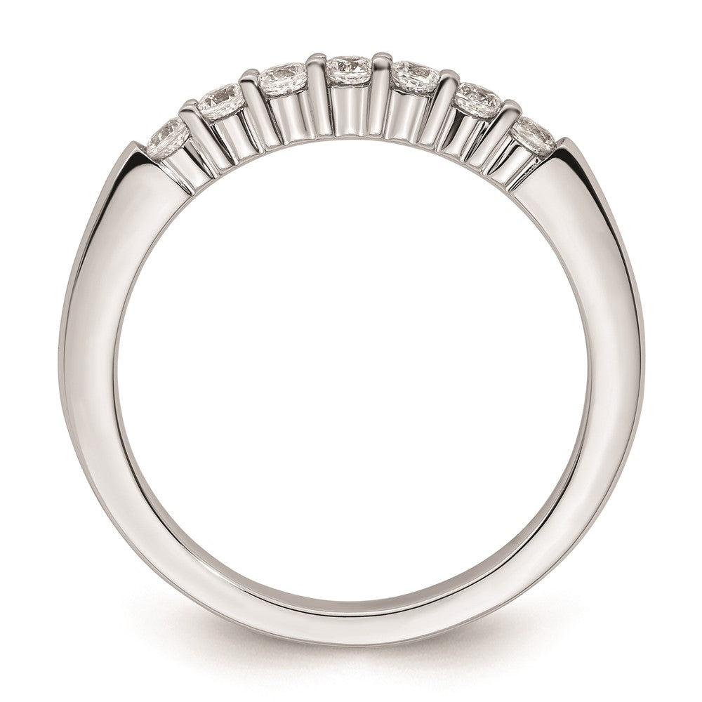 14k White Gold Real Diamond Wedding Band