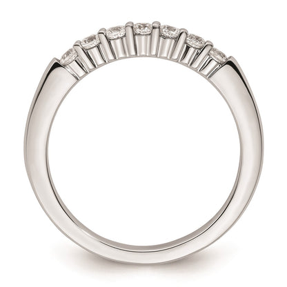 14k White Gold Real Diamond Wedding Band