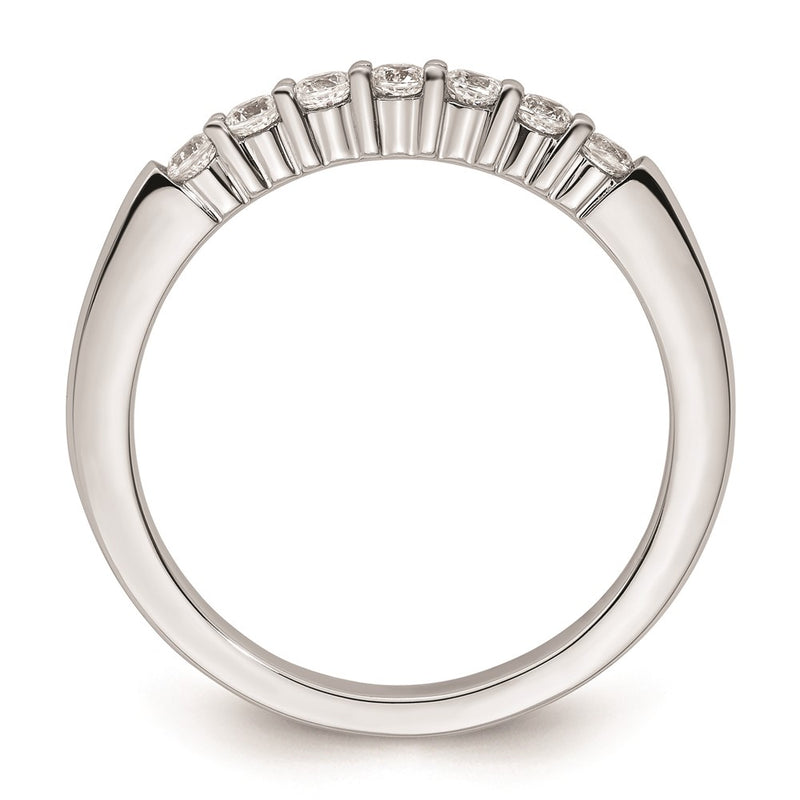 14k White Gold Real Diamond Wedding Band