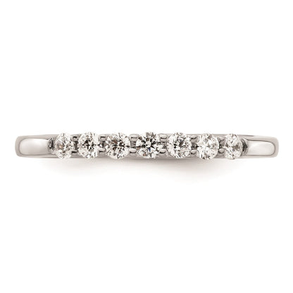 14k White Gold Real Diamond Wedding Band