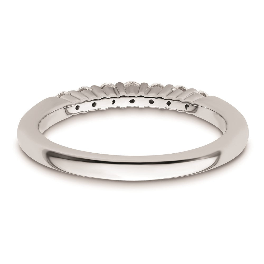 14k White Gold Real Diamond Wedding Band