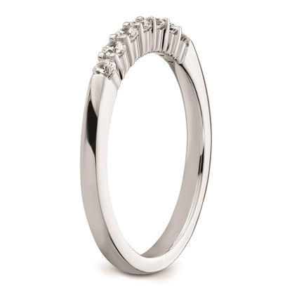 14k White Gold Real Diamond Wedding Band