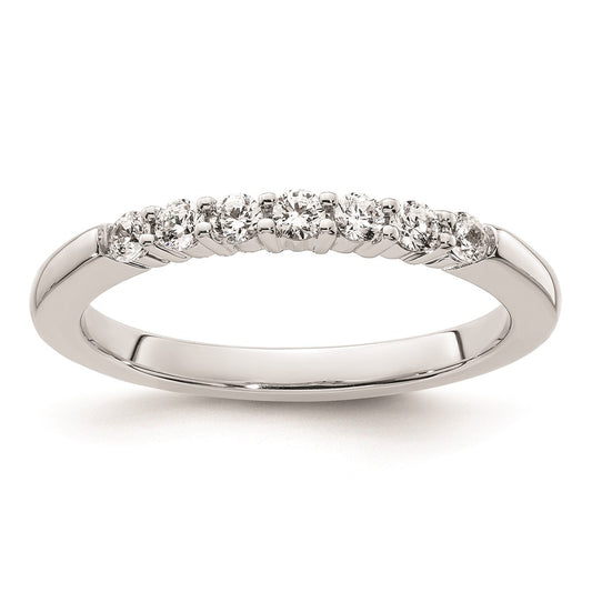 0.28ct. CZ Solid Real 14k White Gold Wedding Wedding Band Ring