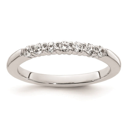 14k White Gold Real Diamond Wedding Band
