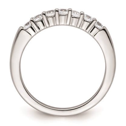 14k White Gold Real Diamond Wedding Band