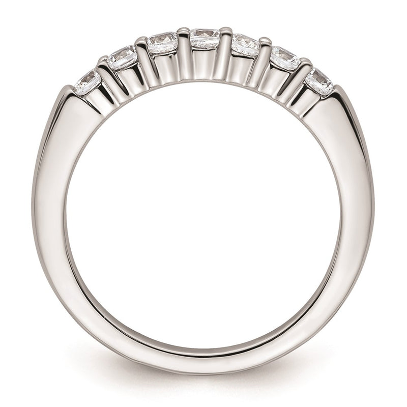 14k White Gold Real Diamond Wedding Band
