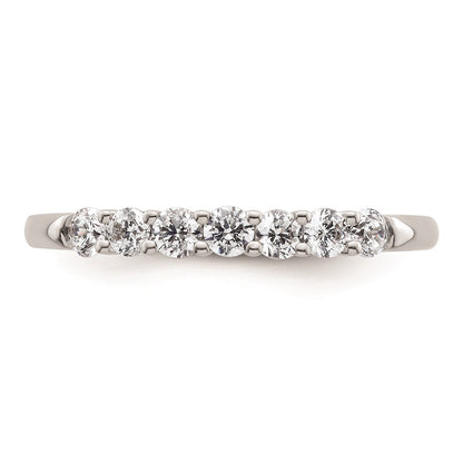 14k White Gold Real Diamond Wedding Band