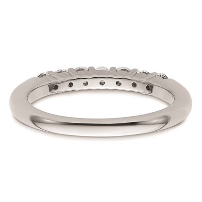 14k White Gold Real Diamond Wedding Band