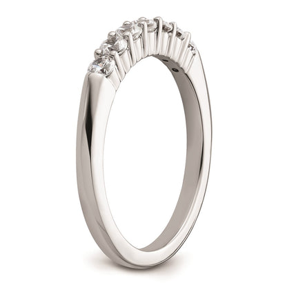 14k White Gold Real Diamond Wedding Band