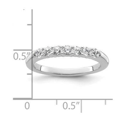 14k White Gold Real Diamond Wedding Band