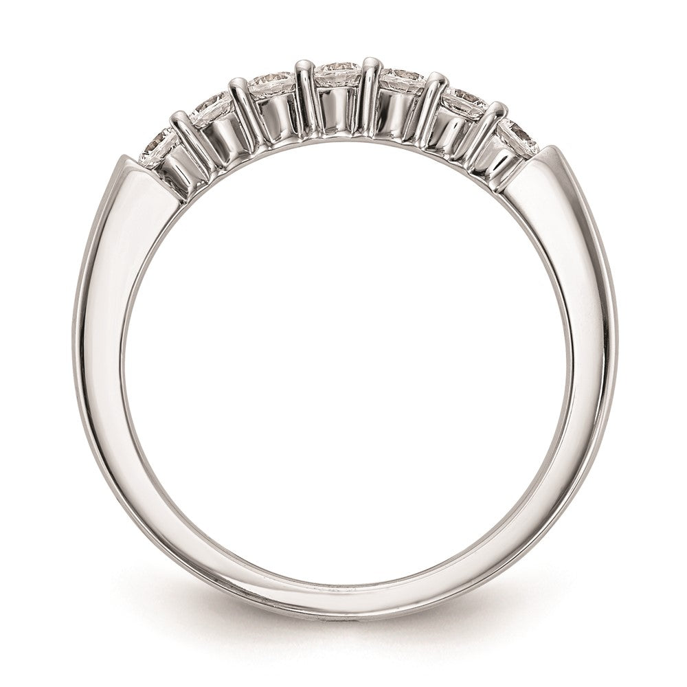 14k White Gold Real Diamond Wedding Band