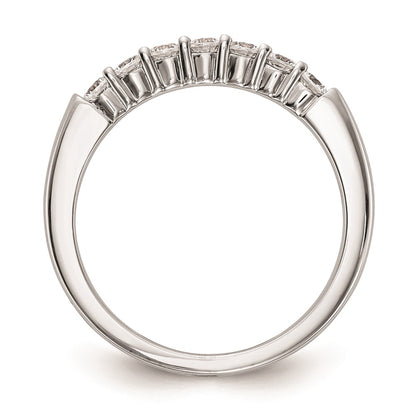 14k White Gold Real Diamond Wedding Band