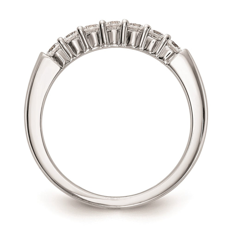 14k White Gold Real Diamond Wedding Band