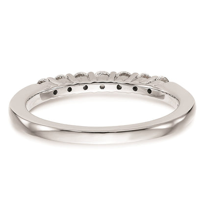 14k White Gold Real Diamond Wedding Band