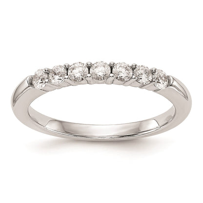 14k White Gold Real Diamond Wedding Band