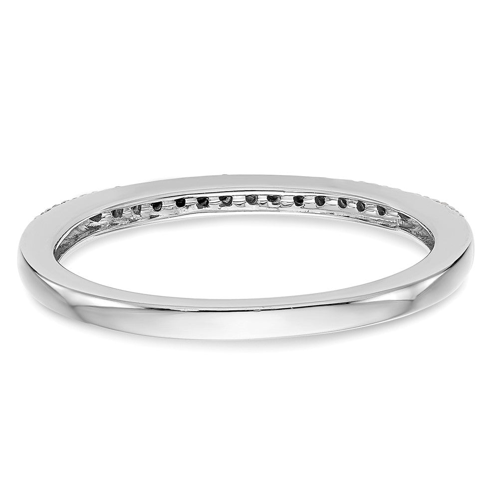 0.19ct. CZ Solid Real 14k White Gold Wedding Wedding Band Ring