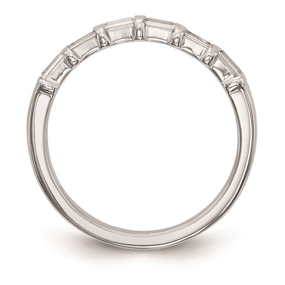 0.24ct. CZ Solid Real 14k White Gold Wedding Wedding Band Ring