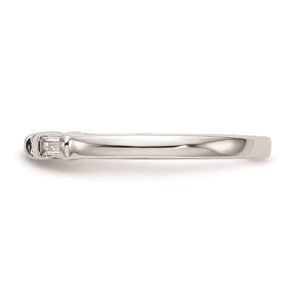 0.27ct. CZ Solid Real 14k White Gold Wedding Wedding Band Ring