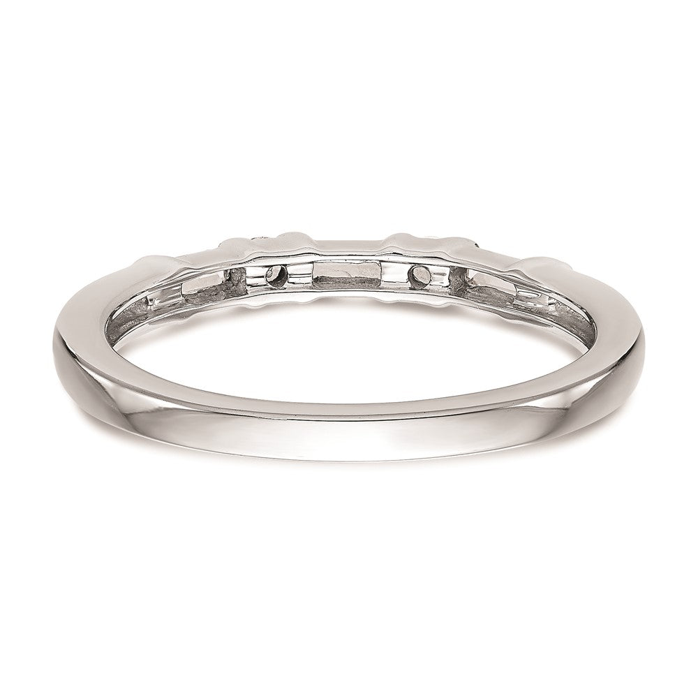 0.27ct. CZ Solid Real 14k White Gold Wedding Wedding Band Ring