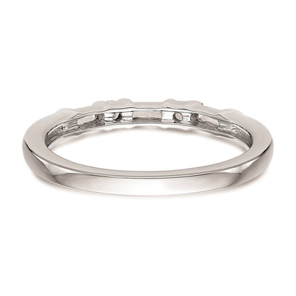 0.27ct. CZ Solid Real 14k White Gold Wedding Wedding Band Ring