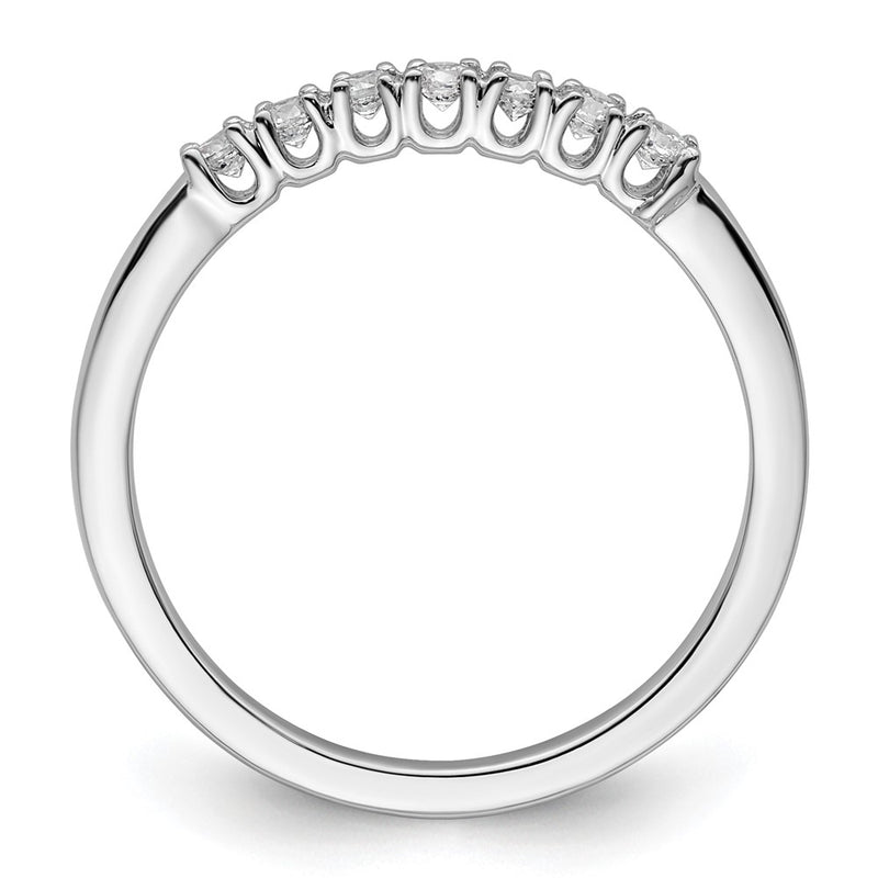 14k White Gold Real Diamond Wedding Band