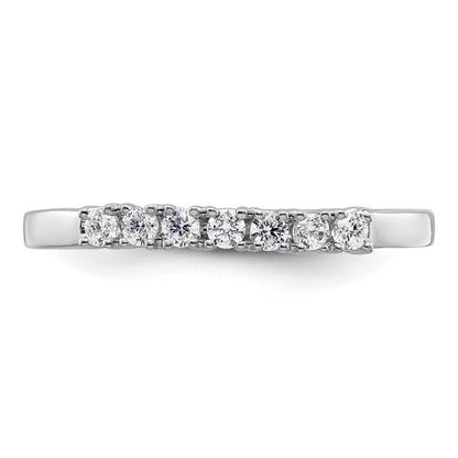 0.20ct. CZ Solid Real 14k White Gold Wedding Wedding Band Ring