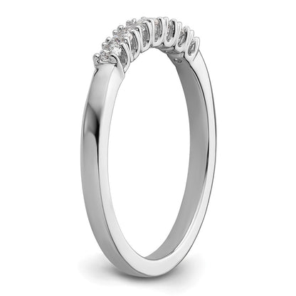 0.20ct. CZ Solid Real 14k White Gold Wedding Wedding Band Ring