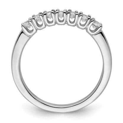 14k White Gold Real Diamond Wedding Band