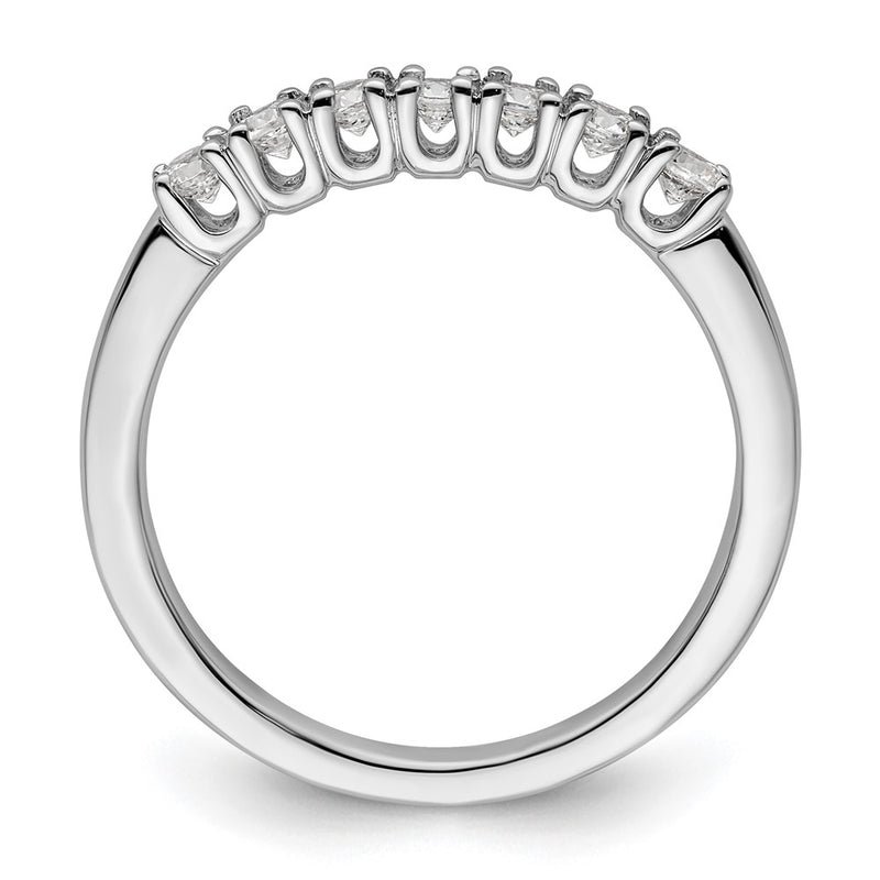 14k White Gold Real Diamond Wedding Band