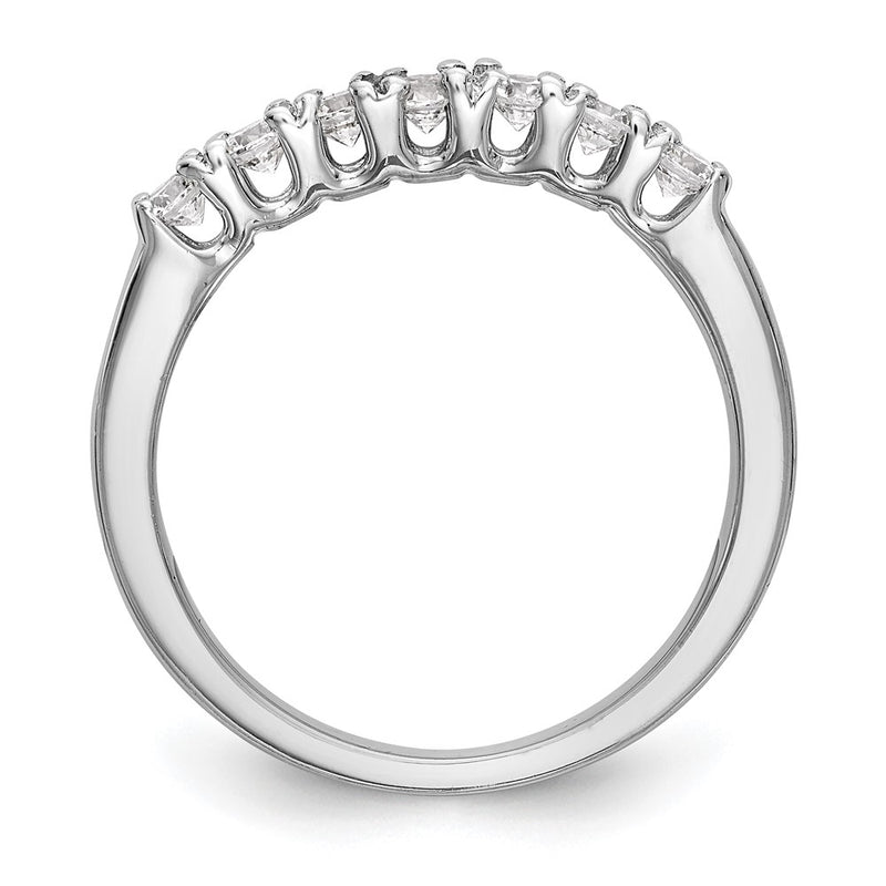 14k White Gold Real Diamond Wedding Band