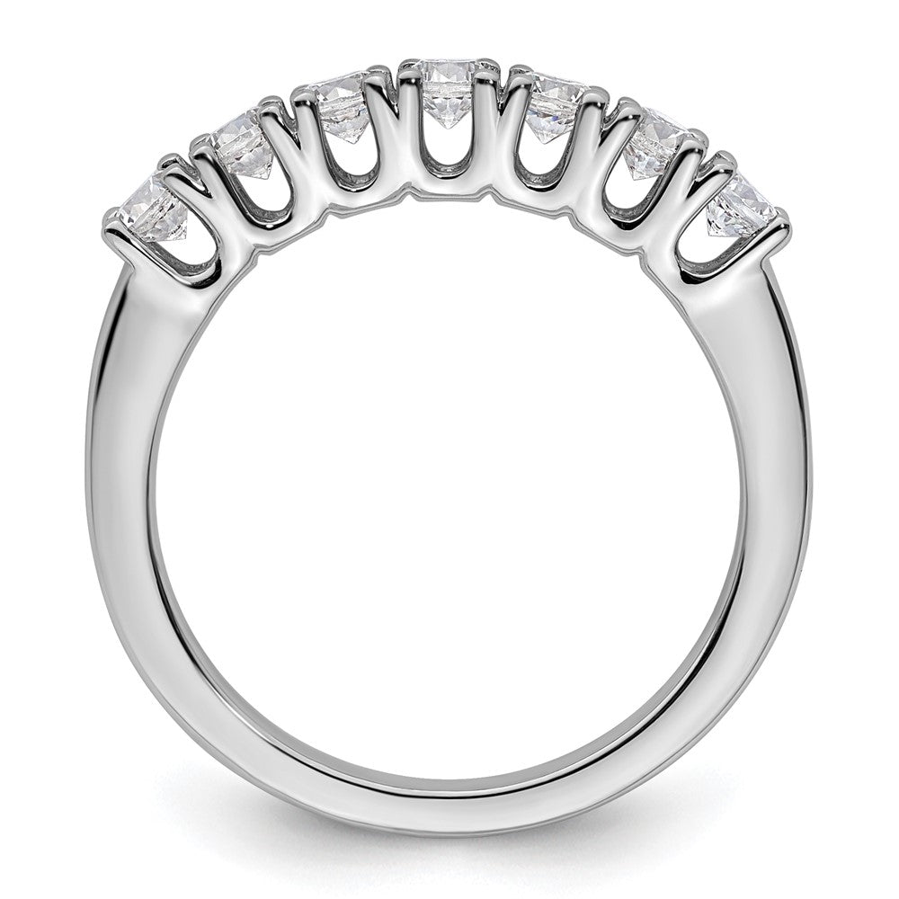14k White Gold Real Diamond Wedding Band